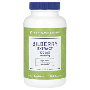 The Vitamin Shoppe Extrato de Mirtilo Europeu 240 Cápsulas (60 mg por Cápsula)