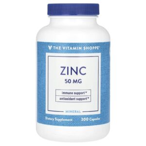 The Vitamin Shoppe Zinco 50 mg 300 Cápsulas
