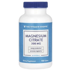 The Vitamin Shoppe Citrato de Magnésio 200 mg 100 Comprimidos