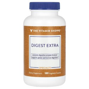 The Vitamin Shoppe Digest Extra 180 Cápsulas Vegetais