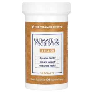 The Vitamin Shoppe Ultimate 10+ Probióticos 13 Bilhões 100 Cápsulas Vegetais