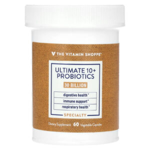 The Vitamin Shoppe Probióticos Ultimate 10+ 30 Bilhões de UFCs 60 Cápsulas Vegetais