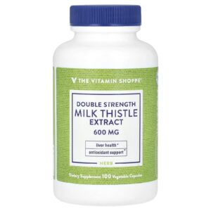 The Vitamin Shoppe Extrato de Cardo-mariano 600 mg 100 Cápsulas Vegetais
