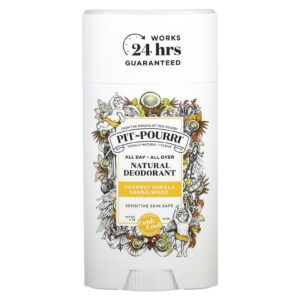 Poo-Pourri Desodorante Natural Pit-Pourri® Sândalo Coco e Baunilha 70 g (2 oz)