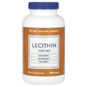 The Vitamin Shoppe Lecitina 1.200 mg 180 Cápsulas Softgel