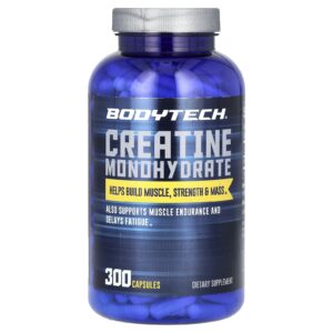 BodyTech Creatina Mono-Hidratada 300 Cápsulas (750 mg por Cápsula)