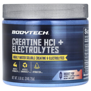 BodyTech Cloridrato de Creatina + Eletrólitos Rocket Pop 24975 g (88 oz)