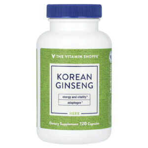 The Vitamin Shoppe Ginseng Coreano 120 Cápsulas (648 mg por Cápsula)