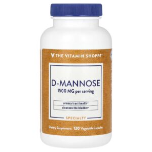 The Vitamin Shoppe D-Manose 120 Cápsulas Vegetais (500 mg por Cápsula)