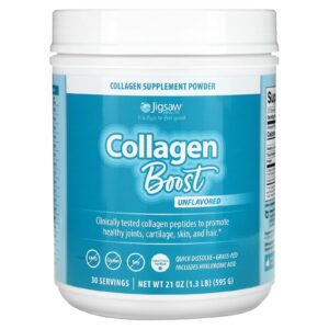 Jigsaw Health Collagen Boost Sem Sabor 595 g (21 oz)