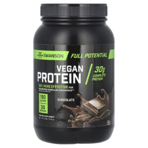 Swanson Proteína Vegana Chocolate 1.500 g (33 lb)