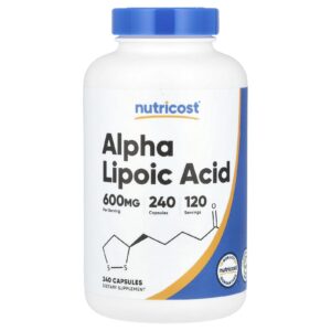 Nutricost Ácido Tióctico 240 Cápsulas (300 mg por Cápsula)