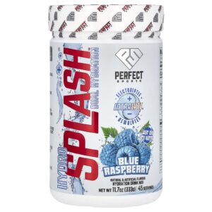PERFECT Sports Hydro Splash Dupla Hidratação Framboesa Azul 333 g (117 oz)