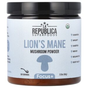 La Republica Superfoods Cogumelo Juba-de-leão em Pó 60 g (212 oz)