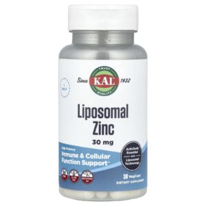 KAL Zinco Lipossomal Alta Potência 30 mg 30 VegCaps