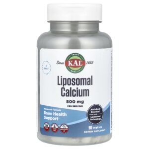 KAL Cálcio Lipossomal 90 VegCaps (1666 mg por Cápsula)