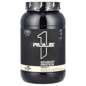 Rule One Proteins Mistura para Bebida em Pó de Proteína da Source7 Baunilha 897 g (198 lb)
