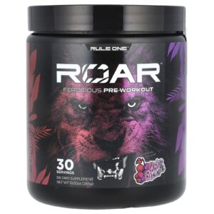 Rule One Proteins Roar Pré-treino Feroz Uva Silvestre 285 g (1005 oz)