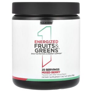 Rule One Proteins Frutas e Verduras Energizadas Frutos Silvestres Mistos 138 g (487 oz)