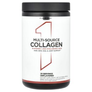 Rule One Proteins Colágeno de Fonte Múltipla + Vitamina C e Ácido Hialurônico Sem Sabor 2625 g (926 oz)