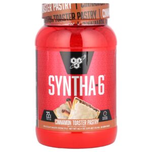 BSN Syntha-6 Mistura em Pó para Bebida de Proteína Macarrão para Torradas com Canela 132 kg (291 lb)