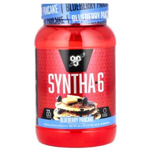 BSN Syntha-6 Mistura em Pó para Bebida de Proteína Panqueca de Mirtilo 132 kg (291 lb)