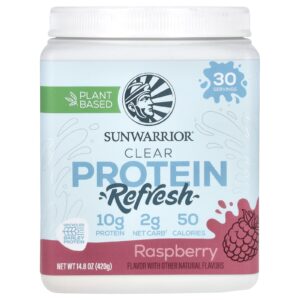 Sunwarrior Clear Protein Refrescante Framboesa 420 g (148 oz)