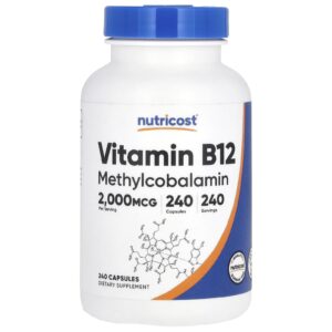 Nutricost Vitamina B12 2.000 mcg 240 Cápsulas