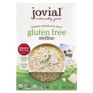 Jovial Macarrão de Arroz Integral Orgânico Stelline 340 g (12 oz)