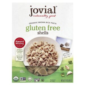 Jovial Macarrão de Arroz Integral Orgânico Conchas 340 g (12 oz)