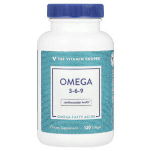 The Vitamin Shoppe Ômegas 3 6 e 9 120 Cápsulas Softgel