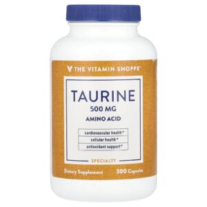 The Vitamin Shoppe Taurina 500 mg 300 Cápsulas