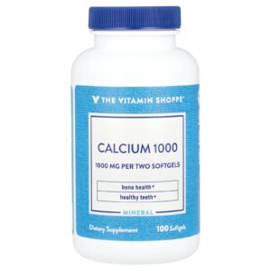 The Vitamin Shoppe Cálcio 1000 100 Cápsulas Softgel