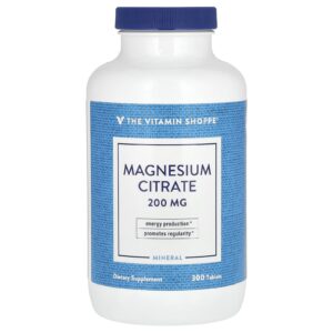 The Vitamin Shoppe Citrato de Magnésio 200 mg 300 Comprimidos