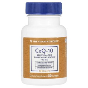 The Vitamin Shoppe CoQ-10 100 mg 30 Cápsulas Softgel