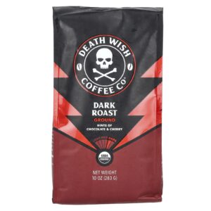 Death Wish Coffee Moído Torra Escura 283 g (10 oz)
