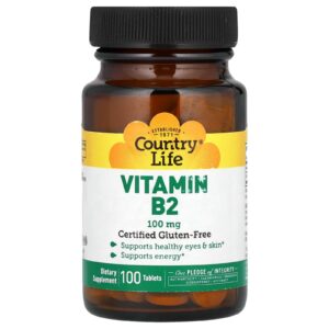 Country Life Vitamina B2 100 mg 100 Comprimidos