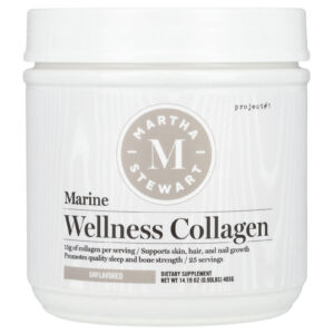 Martha Stewart Wellness Colágeno Marinho para o Bem-estar Sem Sabor 405 g (1419 oz)