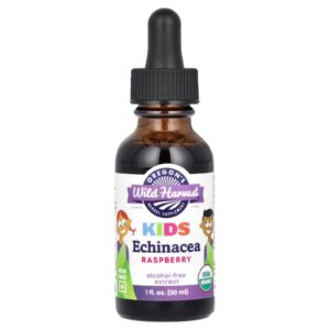 Oregons Wild Harvest Crianças Extrato de Echinacea Sem Álcool Framboesa 30 ml (1 fl oz)
