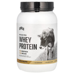 Levels Proteína Whey em Pó de Gado Criado no Pasto Baunilha e Canela 907 g (2 lb)