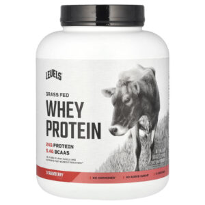 Levels Proteína Whey em Pó de Gado Criado no Pasto Morango 227 kg (5 lb)
