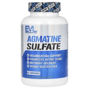 EVLution Nutrition Agmatine Sulfate 120 Cápsulas Vegetais (500 mg por Cápsula)