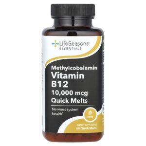 LifeSeasons Essentials Mecobalamina e Vitamina B12 Fruto Silvestre 10.000 mcg 60 Colheres Rápidas