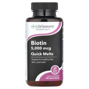 LifeSeasons Biotina Frutos Silvestres Mistos 5.000 mcg 100 Colheres Rápidas