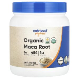 Nutricost Raiz de Maca-Peruana Orgânica Sem Sabor 454 g (1 lb)