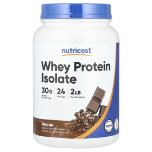 Nutricost Isolado de Proteína Whey Mocha 907 g (2 lb)
