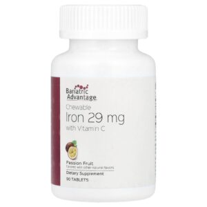 Bariatric Advantage Ferro Mastigável com Vitamina C Maracujá 90 Comprimidos