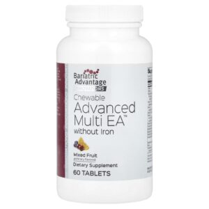 Bariatric Advantage Multivitamínico Advanced Mastigável sem Ferro Mistura de Frutas 60 Comprimidos