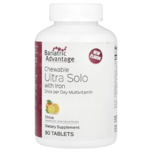 Bariatric Advantage Ultra Solo Mastigável com Ferro Cítricos 90 Comprimidos