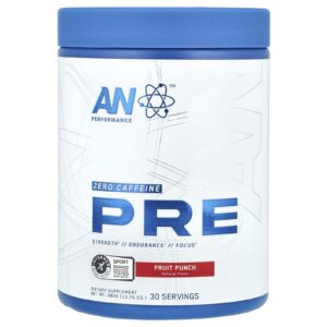 AN Supps Pré-treino Sem Cafeína Ponche de Frutas 390 g (1375 oz)